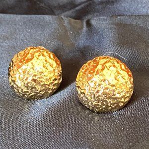 St. John Collection Hammered Globe Clip Ons